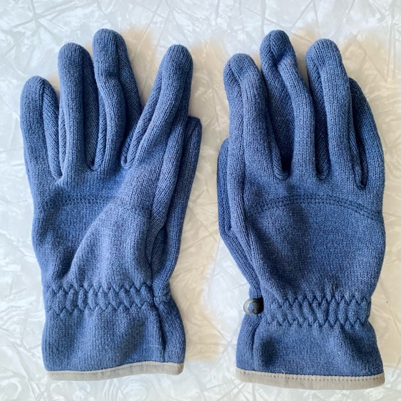Lands' End Accessories Lands End Knit Polarfleecesuede Gloves
